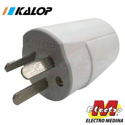 Ficha Macho Enchufe Blanco...