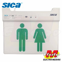 Cartel de Salida Baño LED Sica