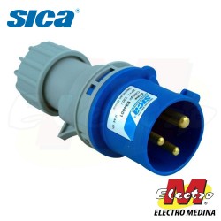 Ficha Macho 2P+T 16A IP44 Sica