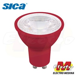 Dicroica LED Roja 4w GU10 Sica
