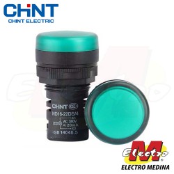 Ojo de Buey 22mm 24v Verde...