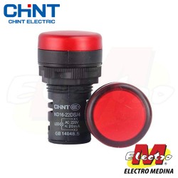 Ojo de Buey 22mm 220v Rojo...