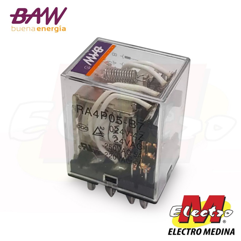 Mini Relé Auxiliar 220v Extraible BAW