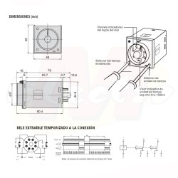 Rele Extraible Temporizado 220v Tbcin