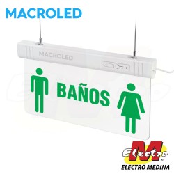 Cartel de Baños LED Macroled